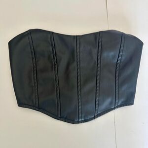 Refugee Women's Black Zip-Up Corset